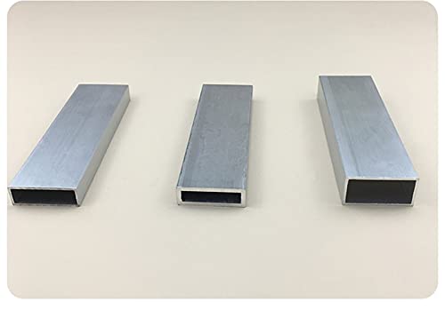 JALYKA 1pc 10x20mm Thick 1mm/2mm Rectangular Aluminum Tube Profile 6063 Aluminum Square Aluminum Profile for Decoration (Color : 10x20x1mm, Size : Other)
