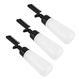 Beatifufu ヘアカラーリングボトル 頭皮トリートメント 必須ヘアダイアプリケーターブラシ ルートコームアプリケーターボトル 多目的ヘアケアツール