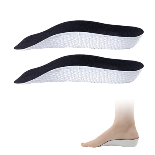 2 plantillas elevadoras para zapatos, cuña de talón, almohadillas altas ortopédicas, almohadillas altas para el talón, elevador de talón, para zapatos ortopédicos (negro) (1,5 cm)