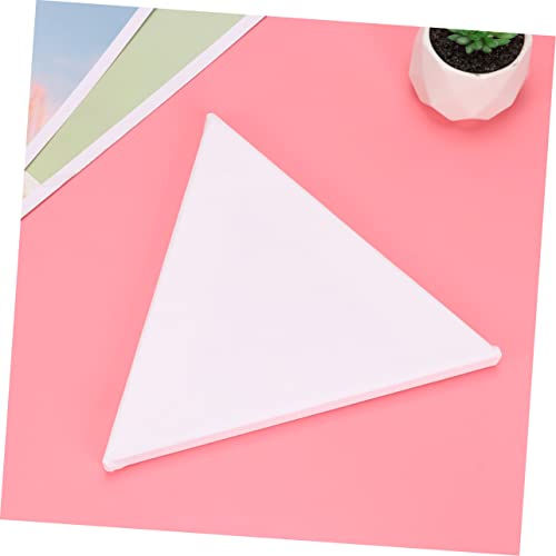 Tablero de pintura triangular blanco OSALADI tela de algodón para pintura al óleo 8