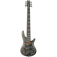 Bass Workshop 6-Str Deep Twilight Multi Scale ocumecorpus burl poplar blanket Five-piece jatoba/walnut neck Scale: 901.7 - 854.7 mm Edged panga panga fingerboard Fingerboard radius: 400 mm Ibanez Custom electronics 3-band EQ 24 medium frets 2 x Barto...