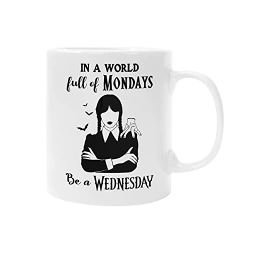 Taza Nevermore Academia Miércoles Regalo Amigo Invisible Cumpleaños