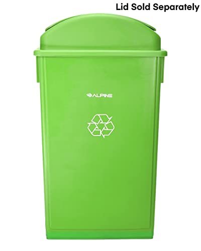 Image of Alpine Slim Trash /Recycling Receptacle (Lime Green)