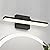7Degobii Modern Bathroom Vanity Light 16" Long 9W Dimmable Vanity Lights for Mirror Adjustable Black LED Bathroom Lighting Fixtures Over Mirror 4000K