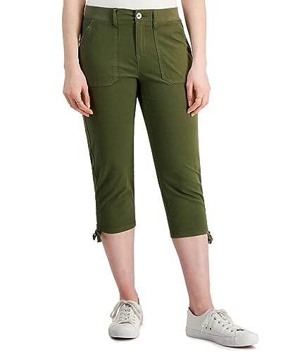 Style Co Womens Tie Hem Capri Pants