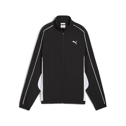 PUMA Chaqueta deportiva cómoda con cremallera completa