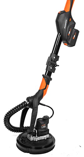 Image of WEN Cordless Drywall Sander, Brushless with Variable Speed, 20V Max 5.0 Ah Battery and Charger (20409)
