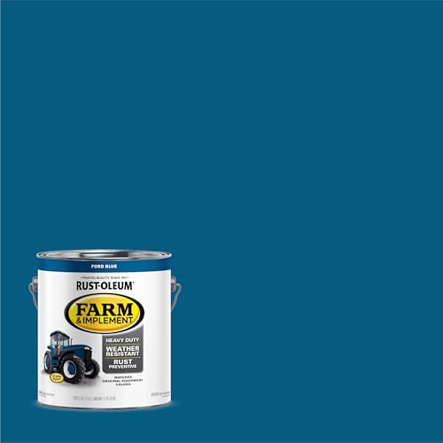 Image of Rust-Oleum 280172-2PK Farm & Implement Enamel Paint, Gallon, Ford Blue, 2 Pack