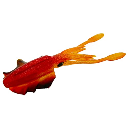 UMINO (ウミノ) ガチDEイカ ワームVer. 3本入 イカ型ルアー タイラバ 鯛ラバ ロックフィッシュ (超・赤金) 1枚目