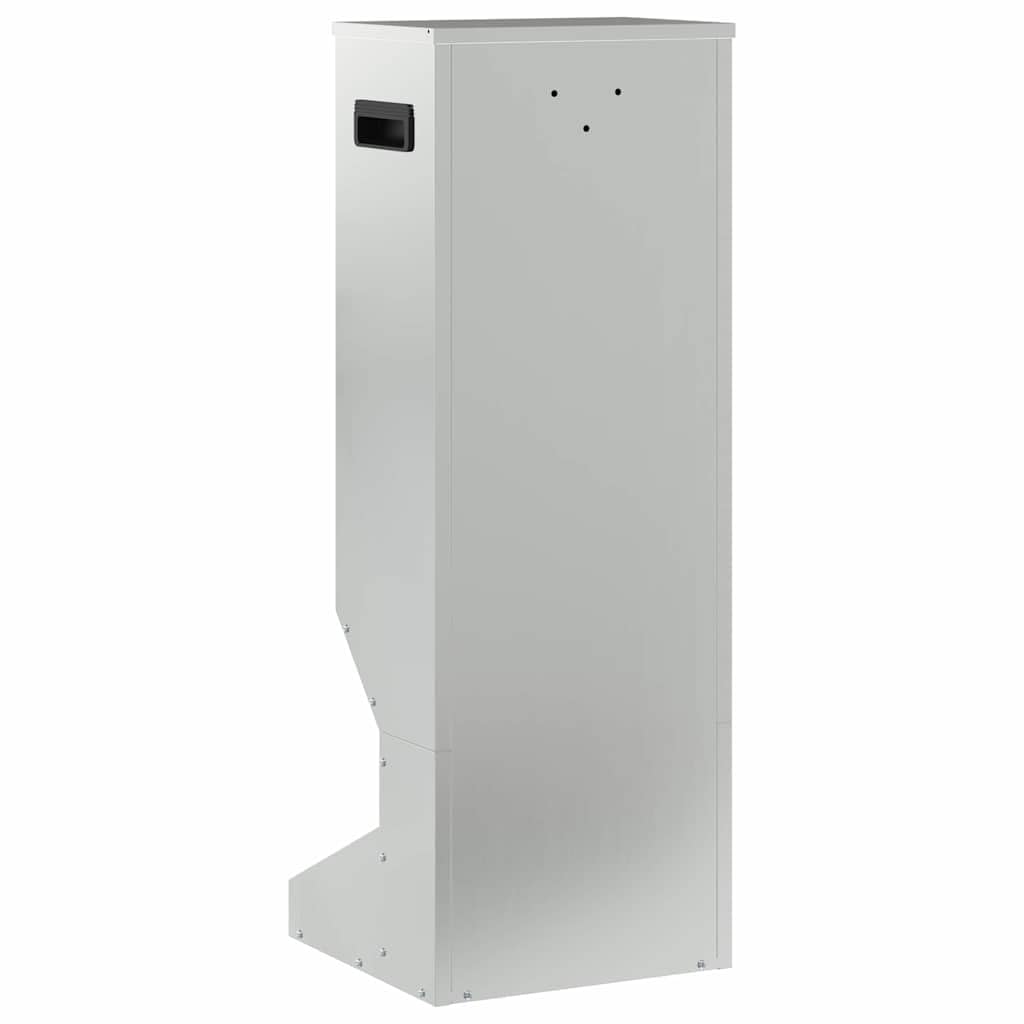 Comedero de ciervo, plata, 28 x 30 x 80 cm, acero galvanizado