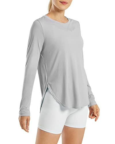 Image of G4Free Lightbreeze Womens UPF 50+ Long Sleeve Workout Tops Quick Dry UV Sun Shirt Running Gym Hiking Yoga Casual Lightweight