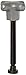 TE-CO 31133L Hand Knob Swivel Screw Clamp with Large Pad Black Oxide, 5/16-18 Thread x 2-3/5" Lg (2-Pack)