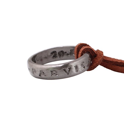 Magily Uncharted 4 Nathan Drake's Ring Unisex Pendant Cord Chain Necklace Silver