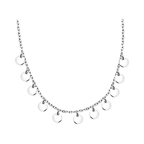 Preisvergleich Produktbild SOFIA MILANI Damen Halskette Plättchen Kreise Silber 50290