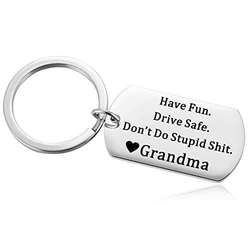 Ukodnus Funny Reminder Keychain for Teens, Have Fun Drive Safe