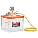 VEVOR 2 Gallon Vacuum Chamber, Upgraded Multipurpose Acrylic Vacuum Degassing Chamber, Transparent Vacuum Chamber, for Resin Degassing, Silica Gel Degassing