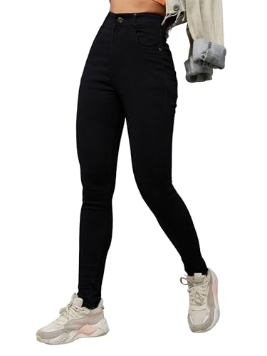 Image of Dolce Crudo Women's Skinny High Rise Bleached Cropped Stretchable Denim Jeans