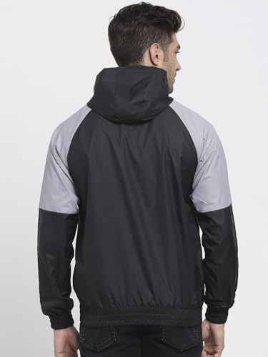 Image of Bewakoof Men's Polyester Regular Fit Windcheater Jacket | Bewakoof Air 1.0 | Jacket for Men Winter Wear