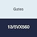 Gates 13/5VX560 Super HC Molded Notch Powerband Belt, 5VX Section, 8-1/8" Overall Width, 35/64" Height, 56.0" Belt Outside Circumference