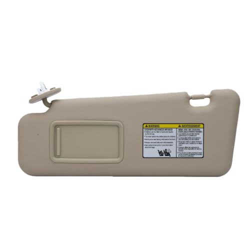 Pare-soleil conducteur anti-éblouissement en ABS beige clipsable