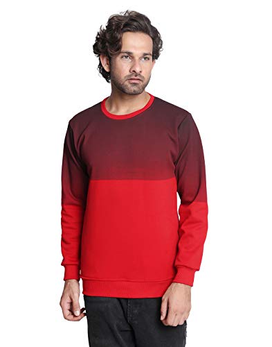 Image of AHHAAAA Men's Cotton Blend Full Sleeve Hooded Sweatshirt Hoodie R152