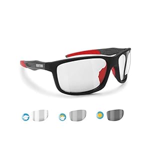BERTONI Photochromen zelfkleurende windbescherming sportbril fietsen – skiën – lopen – golf – Alien F automatische…