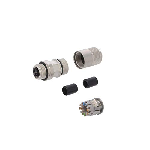 Prise mâle M12 code X ProfiNET 8 broches IDC Telegärtner J80029A0500 connecteur