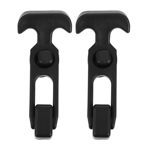 MAGICLULU 2 Pestillos de Goma Flexibles para Capó Amortiguación Elástica, Cierre Hermético Resistente de Caucho y Acero Inoxidable para Cajas de Herramientas y Motores, Reemplazo