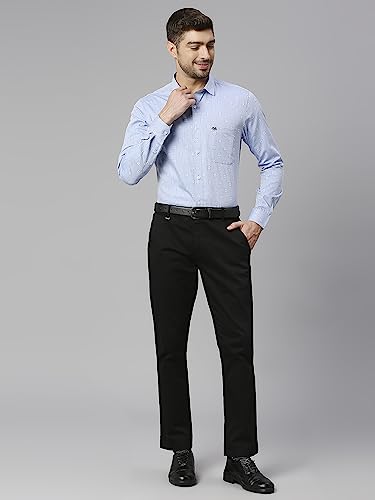 Image of Thomas Scott Men's Cotton Slim Fit 100% Formal Shirt with Spread Collar and Full Sleeves