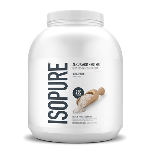 Zero Carb 100% Whey Protein Isolate - Unflavored (4.5 Lbs. /70 Servings)