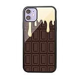 iPhone 16 Pro チョコレートスイーツ お菓子 強化ガラス + TPU スマホケース 食べ物 フード iPhone16Pro ケース ハードケース デザインE b025801_01
