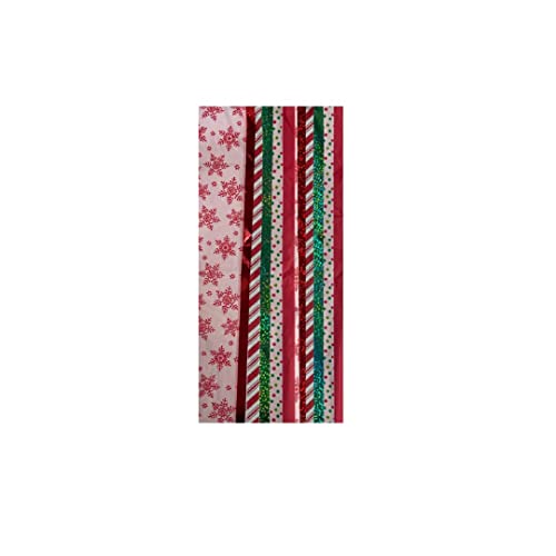 Plum Designs Christmas Tissue Paper 100 Sheets |Gift Wrapping Paper |Wrapping Bags and Wine Bottles |Solid Metallic and Printed Gift Wrapping Christmas Theme Designs (Christmas Design, 100ct) - Thumbnail 2