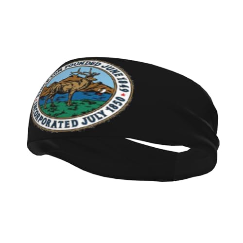 Seal of Stockton, California Headbands Women Wicking Sports