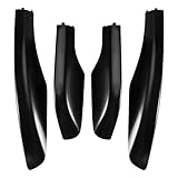 Portaequipajes Protector Carcasa Cubierta Extremo Riel para Equipaje En El Techo Coche ABS Negro, 4 Uds. para Toyota para Fortuner 2004-2014 Porta Equipaje Automóvil