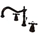 Kingston Brass KS1995AX Heritage Widespread Bathroom Faucet, Oil Rubbed Bronze