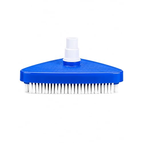 HAF Aspirador de piscina manual triangular en acabado pesado – Conector de manguera de 32/38 mm para sistema de filtro de arena – Limpieza de skimmer, piscinas, de pie, empotrable y jacuzzi