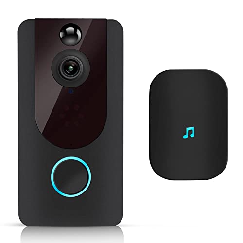 Blumway Video Doorbell Wireless Wifi, Smart Doorbell Camera With 1080P Hd, Two-Way Talk, Motion Detector, Night Vision, Free Cloud Storage, Rechargeable Waterproof For Home Outdoor #TOP7