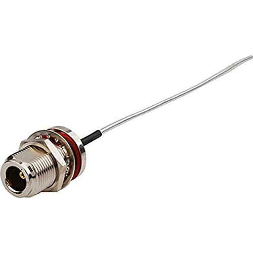 N Female Bulkhead Mount with Waterproof O-Ring to Cable Using RG8 Coax - 5.91"(15cm) Ships from USA