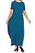 Pastel by Vivienne Women's High-Low Maxi Top in Plus Size 3X-Large Teal