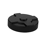 Vestil DC-P-55-BK Low-Density Polyethylene Drum Cover 55 Gallon Black