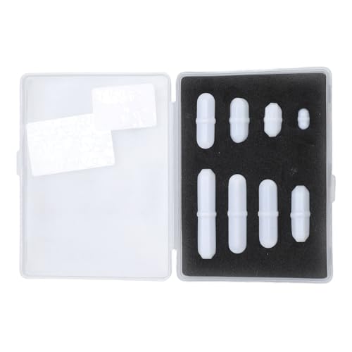 PTFE Magnetic Stir Bar, 8pcs Magnetic Stirring Rod Magnetic Stir Bar Set 10mm 15mm 20mm 25mm 30mm 35mm 40mm, Magnetic Mixing Bars for Magnetic Stirrer, Auto Magnetic Mixers and Lab