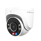 FOSCAM 3K/5MP POE Security Surveillance Camera Outdoor/Indoor, Come with 2-Way Talk, AI Detect Human/Vehicle, Color Night Vision, Flashing Red & Blue Siren Lights, Spotlight, IP66 Waterproof