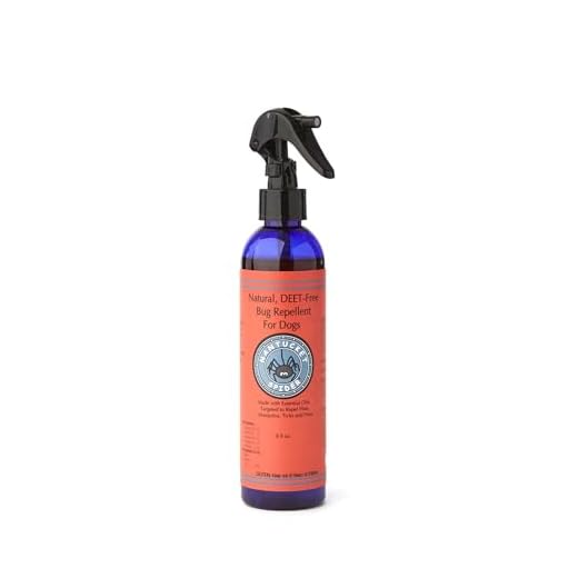 Nantucket Spider Natural Insect Repellent for Dogs - 8 fl oz | Organic Essential Oil Spray | Repels Mosquito, Flies, Ticks & Fleas | DEET Free Bug Repellant with Cedar Oil |