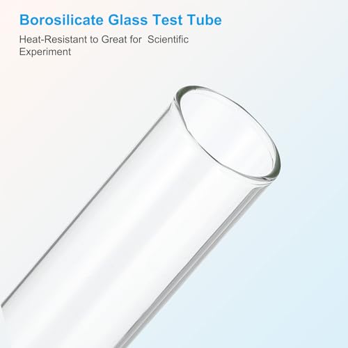 Tubes à essai en verre 10ml PATIKIL lot de 30 transparents pour laboratoire