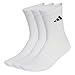 adidas Unisex CUSHIONED SPORTSWEAR CREW SOCKS 3 PAIR PACK, white/white/black, 37-40