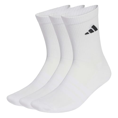adidas Unisex CUSHIONED SPORTSWEAR CREW SOCKS 3 PAIR PACK,...