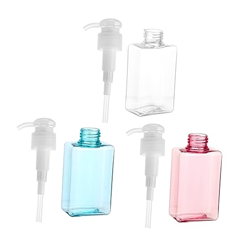Beaupretty 3 Piezas Embotellado Contenedor De Líquido De Viaje Dispensador De Jabón Eléctrico Dispensador De Líquido De Lavado Congelador Dispensador De Bomba De Jarabe Recargable El Plastico
