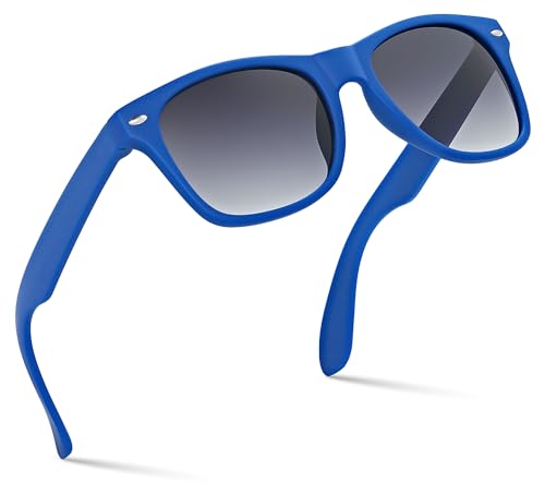 Retro Rewind Rubberized Frame Kids Sunglasses - Classic Design Toddler & Kid Sunglasses - Comfortable, Unbreakable UV400 Sun Glasses for Boys & Girls Age 3-12