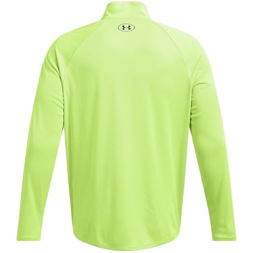 Under Armour Tech Textured 1/2 Zip pull de sport rouge - 4