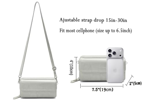 Image of Lanyani RFID Crossbody Wallet Wristlet Purse with Phone Pocket For Women Vegan Leather